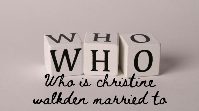 who is christine walkden married to